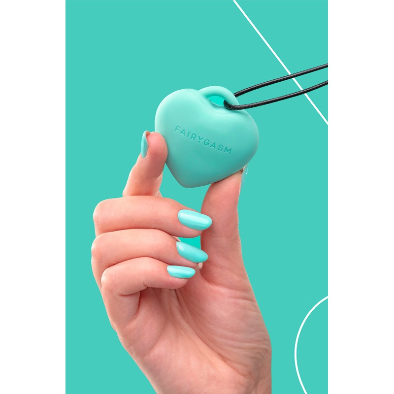 Stimulateur pendentif PleasureStone vert - FairyGasm